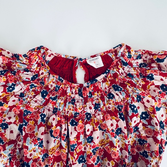 Crewcuts Floral Printed Flutter Sleeve Voile Dress Girls Size 12 - Picture 4 of 12